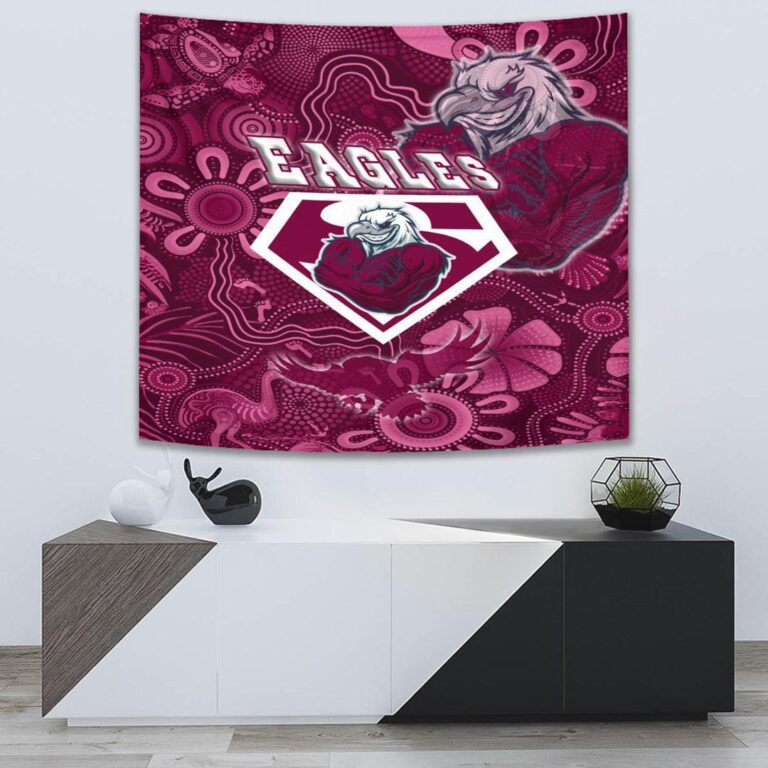National Rugby League store - Loyal fans of Manly Warringah Sea Eagles's Wall Tapestry:vintage National Rugby League suit,uniform,apparel,shirts,merch,hoodie,jackets,shorts,sweatshirt,outfits,clothes