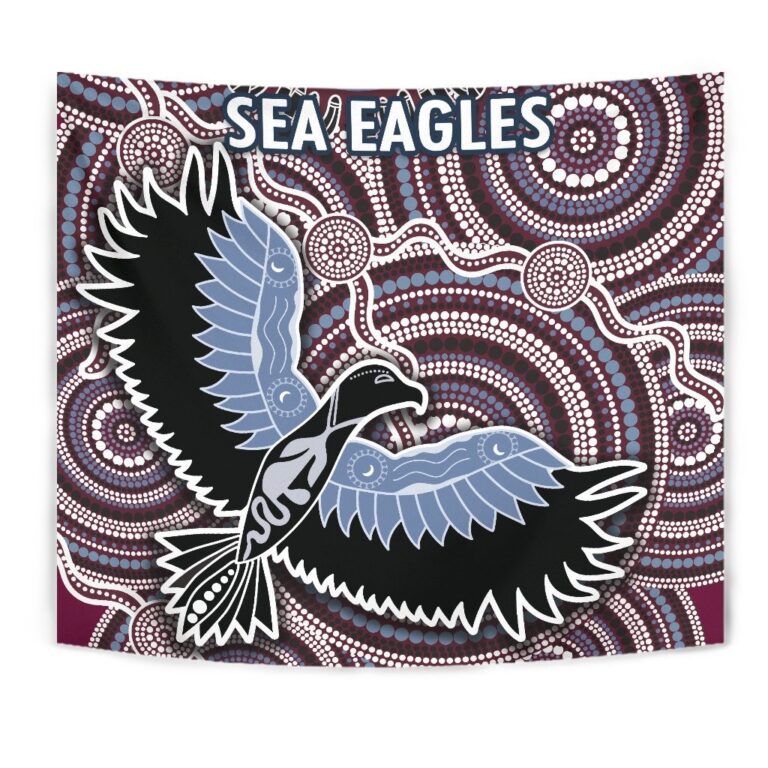 National Rugby League store - Loyal fans of Manly Warringah Sea Eagles's Wall Tapestry:vintage National Rugby League suit,uniform,apparel,shirts,merch,hoodie,jackets,shorts,sweatshirt,outfits,clothes