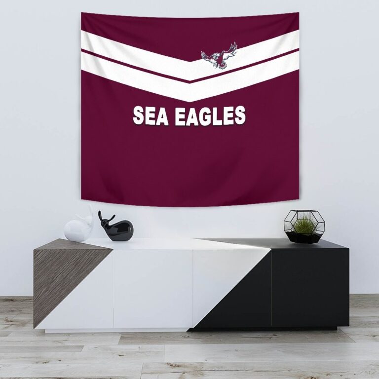 National Rugby League store - Loyal fans of Manly Warringah Sea Eagles's Wall Tapestry:vintage National Rugby League suit,uniform,apparel,shirts,merch,hoodie,jackets,shorts,sweatshirt,outfits,clothes