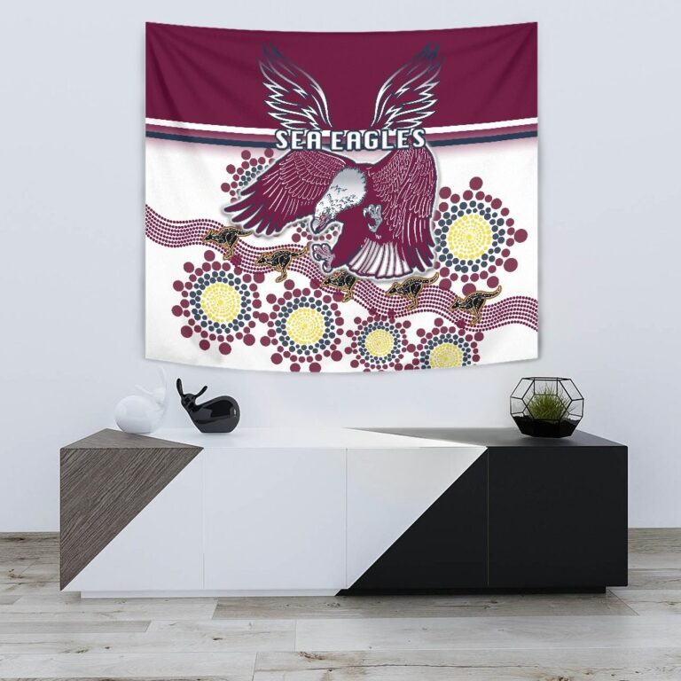 National Rugby League store - Loyal fans of Manly Warringah Sea Eagles's Wall Tapestry:vintage National Rugby League suit,uniform,apparel,shirts,merch,hoodie,jackets,shorts,sweatshirt,outfits,clothes