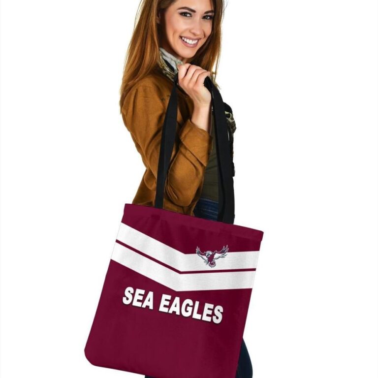 National Rugby League store - Loyal fans of Manly Warringah Sea Eagles's Tote Bag:vintage National Rugby League suit,uniform,apparel,shirts,merch,hoodie,jackets,shorts,sweatshirt,outfits,clothes