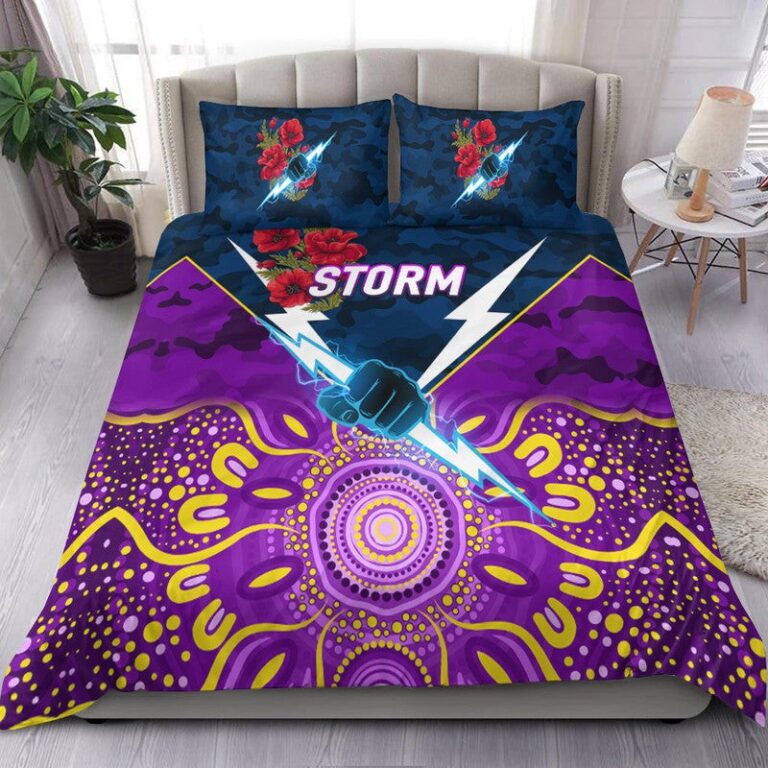 National Rugby League store - Loyal fans of Melbourne Storm's Bedding Duvet Cover + 1/2 Pillow Cases:vintage National Rugby League suit,uniform,apparel,shirts,merch,hoodie,jackets,shorts,sweatshirt,outfits,clothes