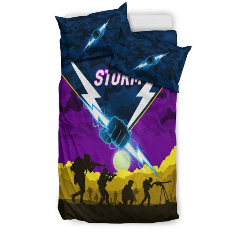 National Rugby League store - Loyal fans of Melbourne Storm's Bedding Duvet Cover + 1/2 Pillow Cases:vintage National Rugby League suit,uniform,apparel,shirts,merch,hoodie,jackets,shorts,sweatshirt,outfits,clothes