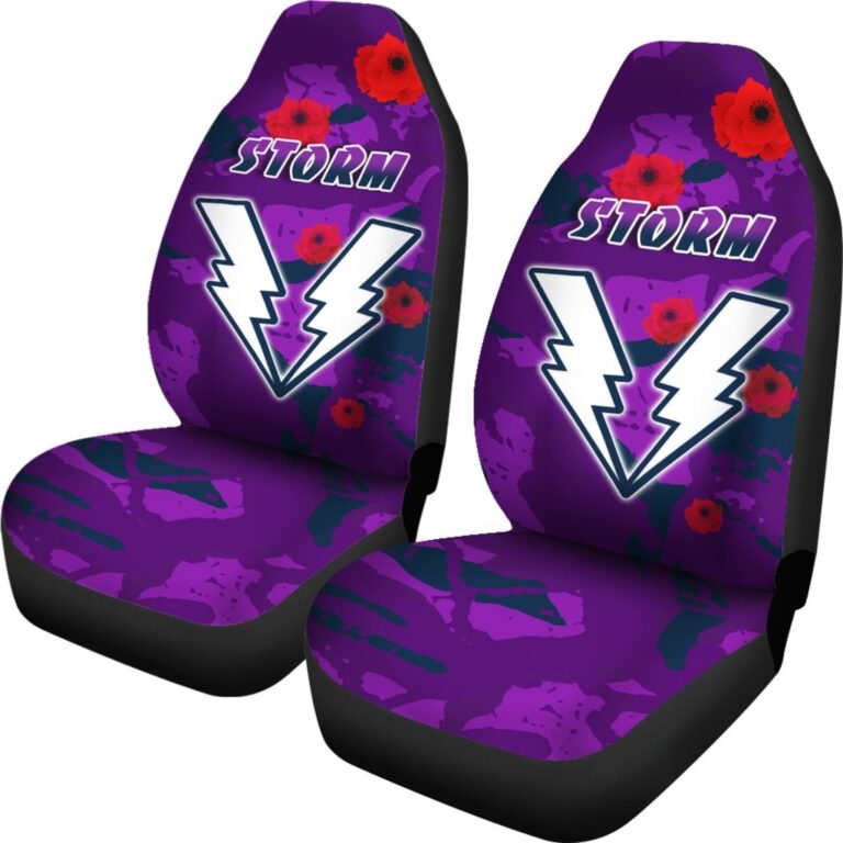 National Rugby League store - Loyal fans of Melbourne Storm's Set 2 Car Seat Cover:vintage National Rugby League suit,uniform,apparel,shirts,merch,hoodie,jackets,shorts,sweatshirt,outfits,clothes