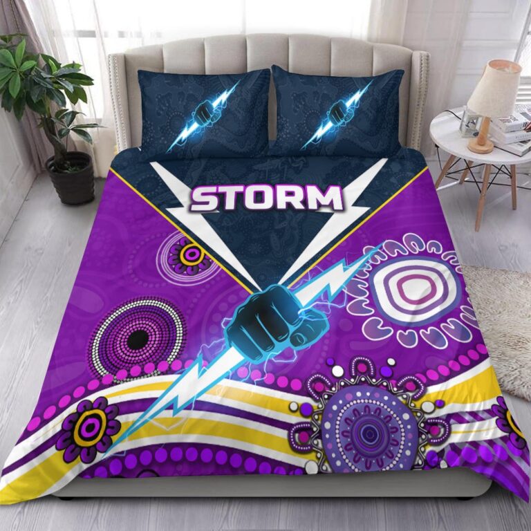 National Rugby League store - Loyal fans of Melbourne Storm's Bedding Duvet Cover + 1/2 Pillow Cases:vintage National Rugby League suit,uniform,apparel,shirts,merch,hoodie,jackets,shorts,sweatshirt,outfits,clothes