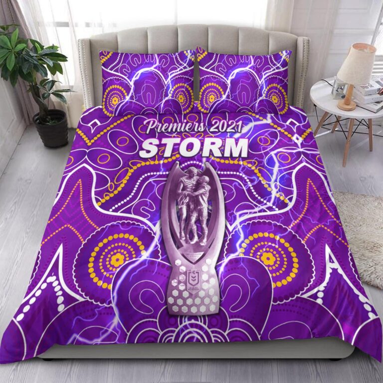 National Rugby League store - Loyal fans of Melbourne Storm's Bedding Duvet Cover + 1/2 Pillow Cases:vintage National Rugby League suit,uniform,apparel,shirts,merch,hoodie,jackets,shorts,sweatshirt,outfits,clothes