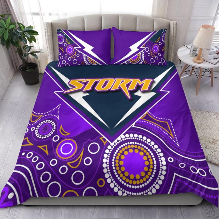 National Rugby League store - Loyal fans of Melbourne Storm's Bedding Duvet Cover + 1/2 Pillow Cases:vintage National Rugby League suit,uniform,apparel,shirts,merch,hoodie,jackets,shorts,sweatshirt,outfits,clothes