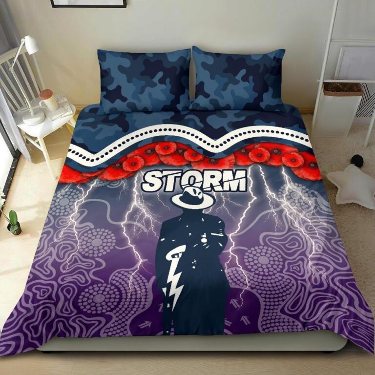 National Rugby League store - Loyal fans of Melbourne Storm's Bedding Duvet Cover + 1/2 Pillow Cases:vintage National Rugby League suit,uniform,apparel,shirts,merch,hoodie,jackets,shorts,sweatshirt,outfits,clothes