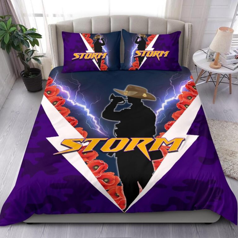 National Rugby League store - Loyal fans of Melbourne Storm's Bedding Duvet Cover + 1/2 Pillow Cases:vintage National Rugby League suit,uniform,apparel,shirts,merch,hoodie,jackets,shorts,sweatshirt,outfits,clothes