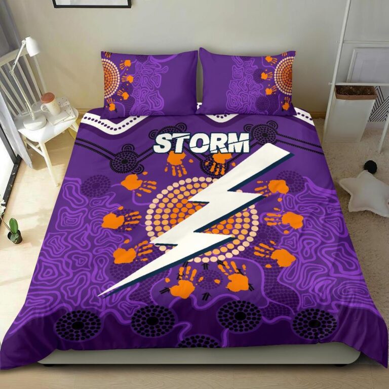 National Rugby League store - Loyal fans of Melbourne Storm's Bedding Duvet Cover + 1/2 Pillow Cases:vintage National Rugby League suit,uniform,apparel,shirts,merch,hoodie,jackets,shorts,sweatshirt,outfits,clothes