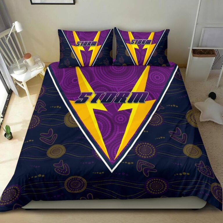 National Rugby League store - Loyal fans of Melbourne Storm's Bedding Duvet Cover + 1/2 Pillow Cases:vintage National Rugby League suit,uniform,apparel,shirts,merch,hoodie,jackets,shorts,sweatshirt,outfits,clothes