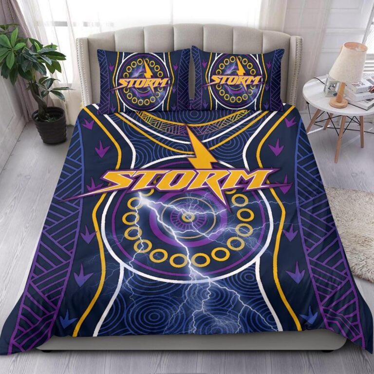 National Rugby League store - Loyal fans of Melbourne Storm's Bedding Duvet Cover + 1/2 Pillow Cases:vintage National Rugby League suit,uniform,apparel,shirts,merch,hoodie,jackets,shorts,sweatshirt,outfits,clothes