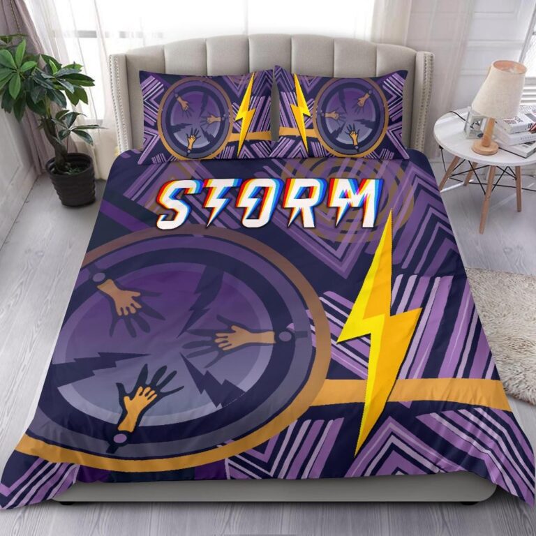 National Rugby League store - Loyal fans of Melbourne Storm's Bedding Duvet Cover + 1/2 Pillow Cases:vintage National Rugby League suit,uniform,apparel,shirts,merch,hoodie,jackets,shorts,sweatshirt,outfits,clothes