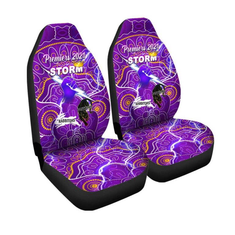National Rugby League store - Loyal fans of Melbourne Storm's Set 2 Car Seat Cover:vintage National Rugby League suit,uniform,apparel,shirts,merch,hoodie,jackets,shorts,sweatshirt,outfits,clothes