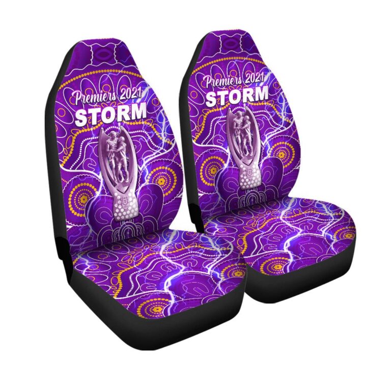 National Rugby League store - Loyal fans of Melbourne Storm's Set 2 Car Seat Cover:vintage National Rugby League suit,uniform,apparel,shirts,merch,hoodie,jackets,shorts,sweatshirt,outfits,clothes