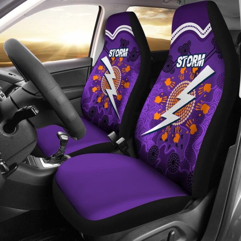 National Rugby League store - Loyal fans of Melbourne Storm's Set 2 Car Seat Cover:vintage National Rugby League suit,uniform,apparel,shirts,merch,hoodie,jackets,shorts,sweatshirt,outfits,clothes