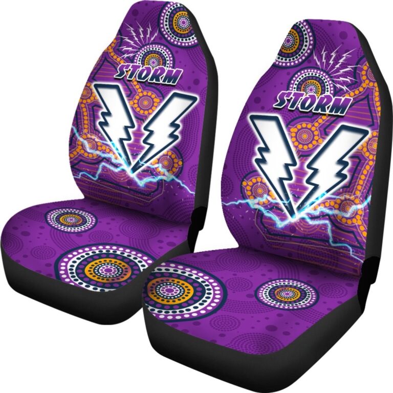 National Rugby League store - Loyal fans of Melbourne Storm's Set 2 Car Seat Cover:vintage National Rugby League suit,uniform,apparel,shirts,merch,hoodie,jackets,shorts,sweatshirt,outfits,clothes