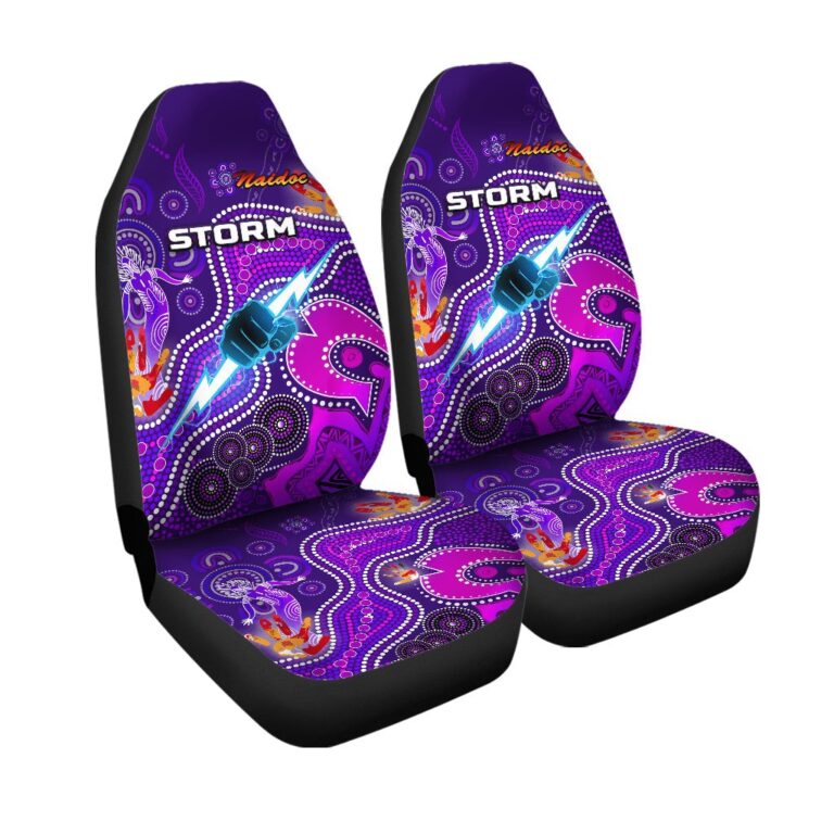 National Rugby League store - Loyal fans of Melbourne Storm's Set 2 Car Seat Cover:vintage National Rugby League suit,uniform,apparel,shirts,merch,hoodie,jackets,shorts,sweatshirt,outfits,clothes