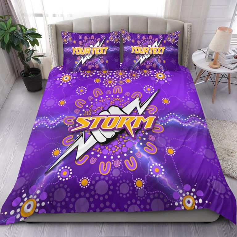National Rugby League store - Loyal fans of Melbourne Storm's Bedding Duvet Cover + 1/2 Pillow Cases:vintage National Rugby League suit,uniform,apparel,shirts,merch,hoodie,jackets,shorts,sweatshirt,outfits,clothes