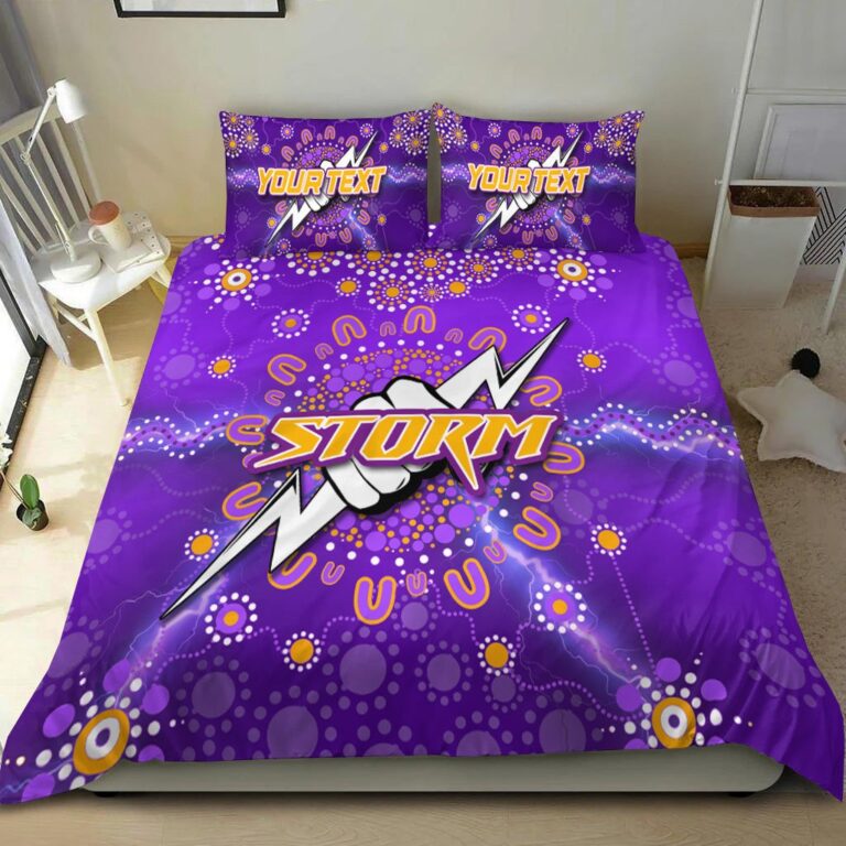 National Rugby League store - Loyal fans of Melbourne Storm's Bedding Duvet Cover + 1/2 Pillow Cases:vintage National Rugby League suit,uniform,apparel,shirts,merch,hoodie,jackets,shorts,sweatshirt,outfits,clothes