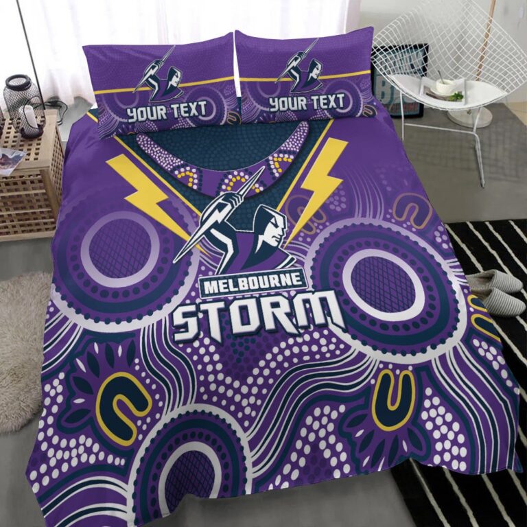 National Rugby League store - Loyal fans of Melbourne Storm's Bedding Duvet Cover + 1/2 Pillow Cases:vintage National Rugby League suit,uniform,apparel,shirts,merch,hoodie,jackets,shorts,sweatshirt,outfits,clothes