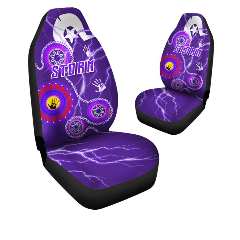 National Rugby League store - Loyal fans of Melbourne Storm's Set 2 Car Seat Cover:vintage National Rugby League suit,uniform,apparel,shirts,merch,hoodie,jackets,shorts,sweatshirt,outfits,clothes
