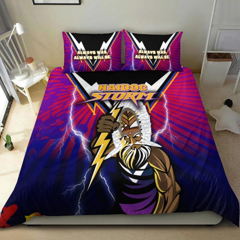 National Rugby League store - Loyal fans of Melbourne Storm's Bedding Duvet Cover + 1/2 Pillow Cases:vintage National Rugby League suit,uniform,apparel,shirts,merch,hoodie,jackets,shorts,sweatshirt,outfits,clothes