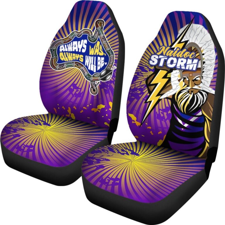 National Rugby League store - Loyal fans of Melbourne Storm's Set 2 Car Seat Cover:vintage National Rugby League suit,uniform,apparel,shirts,merch,hoodie,jackets,shorts,sweatshirt,outfits,clothes