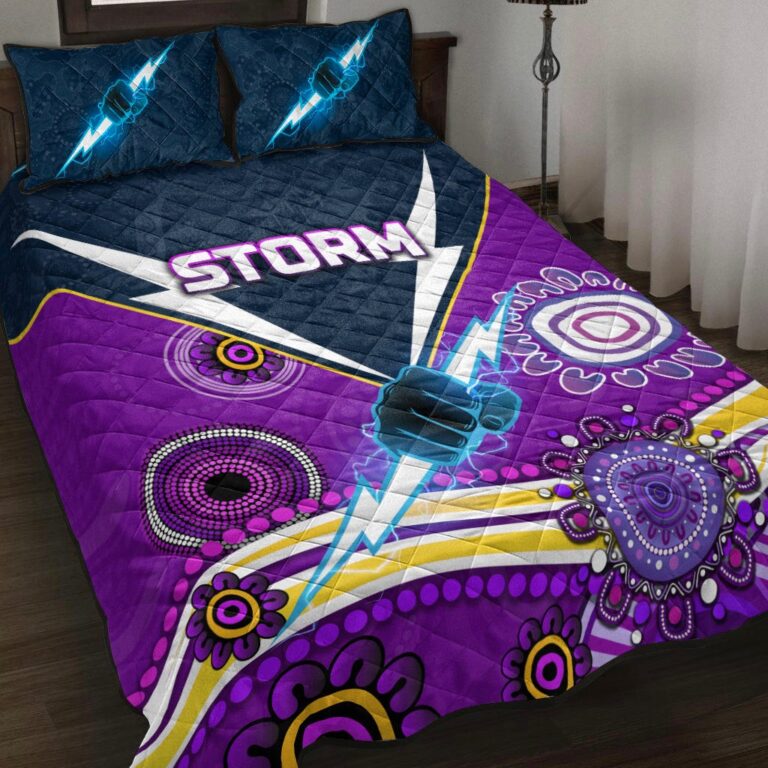 National Rugby League store - Loyal fans of Melbourne Storm's Quilt + 1/2 Pillow Cases:vintage National Rugby League suit,uniform,apparel,shirts,merch,hoodie,jackets,shorts,sweatshirt,outfits,clothes