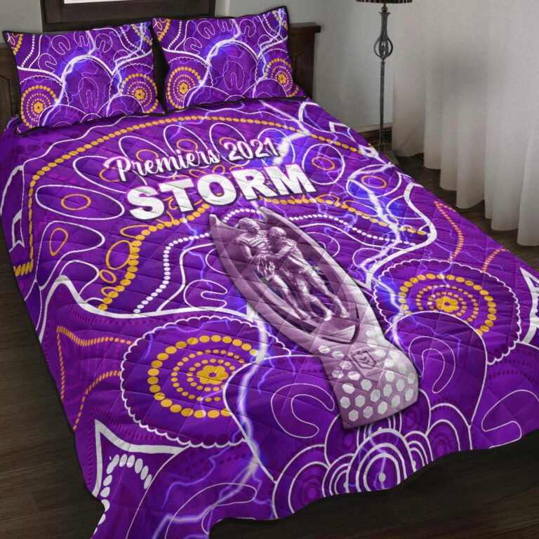 National Rugby League store - Loyal fans of Melbourne Storm's Quilt + 1/2 Pillow Cases:vintage National Rugby League suit,uniform,apparel,shirts,merch,hoodie,jackets,shorts,sweatshirt,outfits,clothes