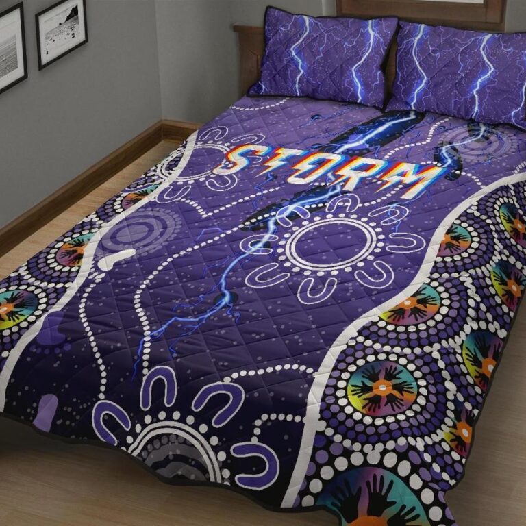 National Rugby League store - Loyal fans of Melbourne Storm's Quilt + 1/2 Pillow Cases:vintage National Rugby League suit,uniform,apparel,shirts,merch,hoodie,jackets,shorts,sweatshirt,outfits,clothes