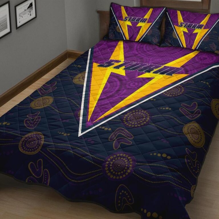 National Rugby League store - Loyal fans of Melbourne Storm's Quilt + 1/2 Pillow Cases:vintage National Rugby League suit,uniform,apparel,shirts,merch,hoodie,jackets,shorts,sweatshirt,outfits,clothes