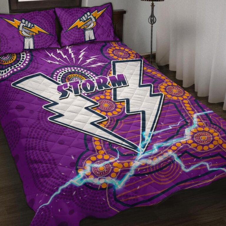 National Rugby League store - Loyal fans of Melbourne Storm's Quilt + 1/2 Pillow Cases:vintage National Rugby League suit,uniform,apparel,shirts,merch,hoodie,jackets,shorts,sweatshirt,outfits,clothes