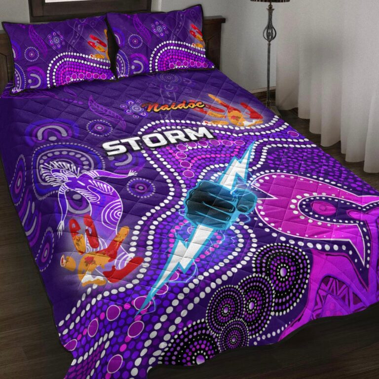 National Rugby League store - Loyal fans of Melbourne Storm's Quilt + 1/2 Pillow Cases:vintage National Rugby League suit,uniform,apparel,shirts,merch,hoodie,jackets,shorts,sweatshirt,outfits,clothes