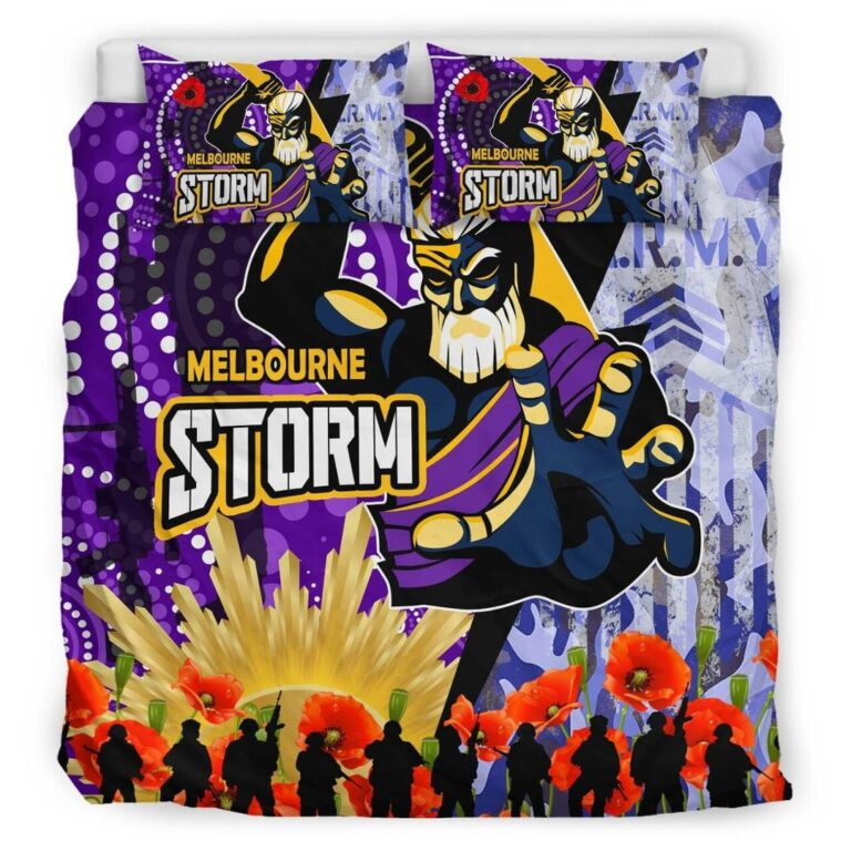 National Rugby League store - Loyal fans of Melbourne Storm's Bedding Duvet Cover + 1/2 Pillow Cases:vintage National Rugby League suit,uniform,apparel,shirts,merch,hoodie,jackets,shorts,sweatshirt,outfits,clothes