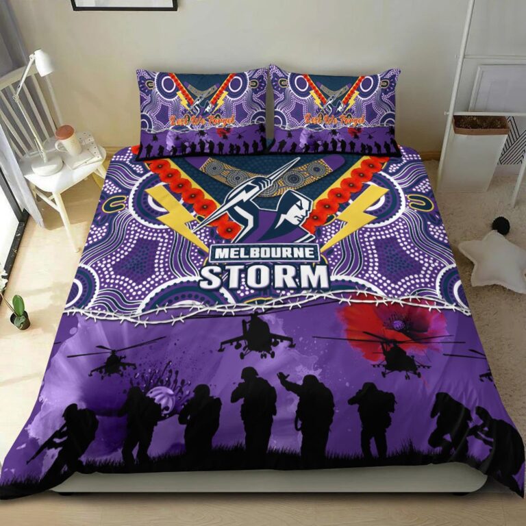 National Rugby League store - Loyal fans of Melbourne Storm's Bedding Duvet Cover + 1/2 Pillow Cases:vintage National Rugby League suit,uniform,apparel,shirts,merch,hoodie,jackets,shorts,sweatshirt,outfits,clothes