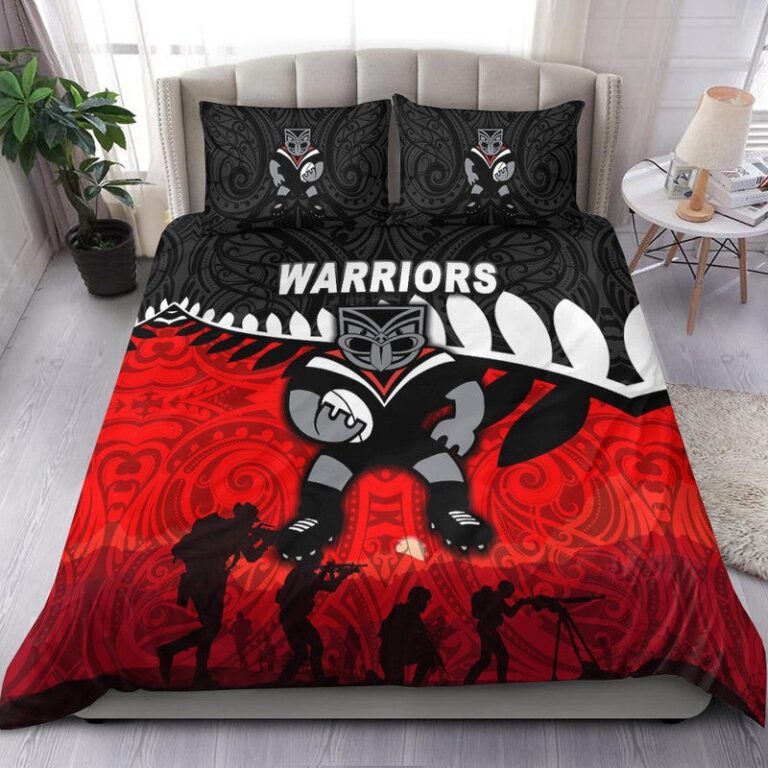 National Rugby League store - Loyal fans of New Zealand Warriors's Bedding Duvet Cover + 1/2 Pillow Cases:vintage National Rugby League suit,uniform,apparel,shirts,merch,hoodie,jackets,shorts,sweatshirt,outfits,clothes