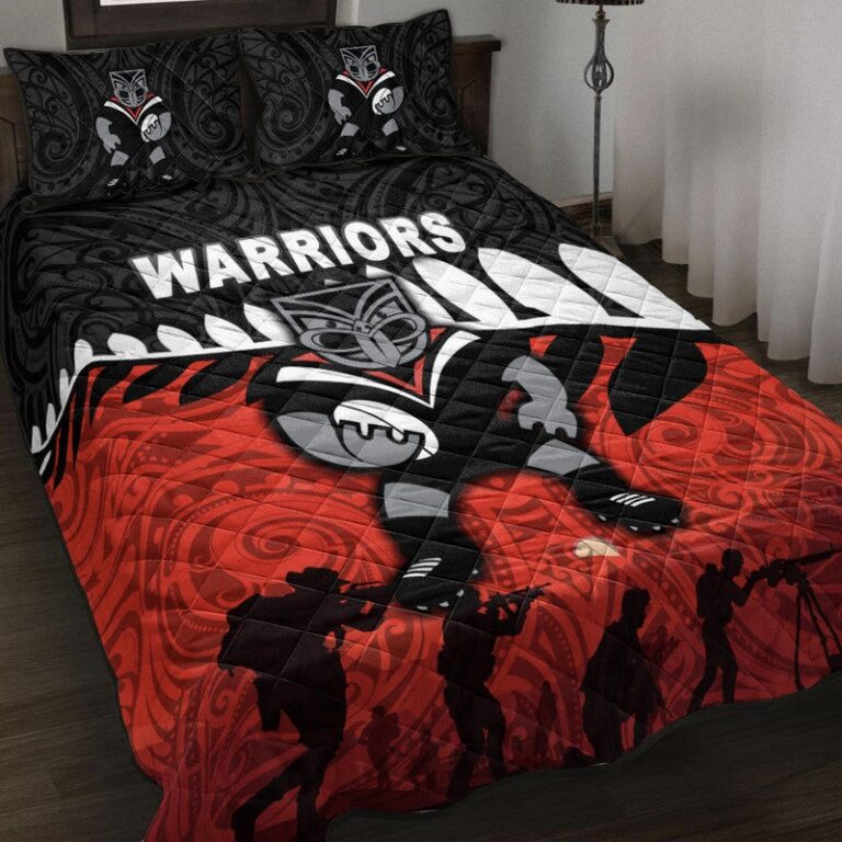 National Rugby League store - Loyal fans of New Zealand Warriors's Quilt + 1/2 Pillow Cases:vintage National Rugby League suit,uniform,apparel,shirts,merch,hoodie,jackets,shorts,sweatshirt,outfits,clothes