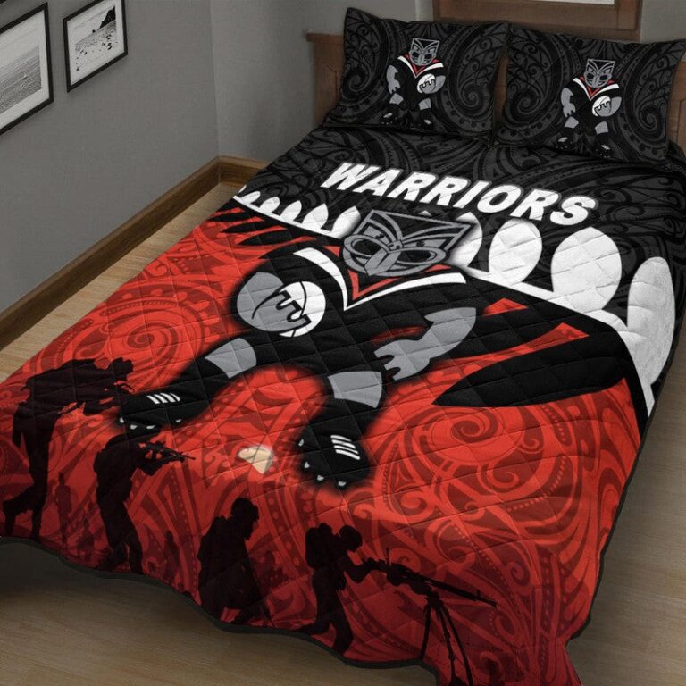 National Rugby League store - Loyal fans of New Zealand Warriors's Quilt + 1/2 Pillow Cases:vintage National Rugby League suit,uniform,apparel,shirts,merch,hoodie,jackets,shorts,sweatshirt,outfits,clothes