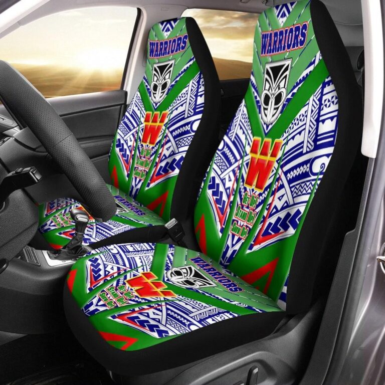 National Rugby League store - Loyal fans of New Zealand Warriors's Set 2 Car Seat Cover:vintage National Rugby League suit,uniform,apparel,shirts,merch,hoodie,jackets,shorts,sweatshirt,outfits,clothes