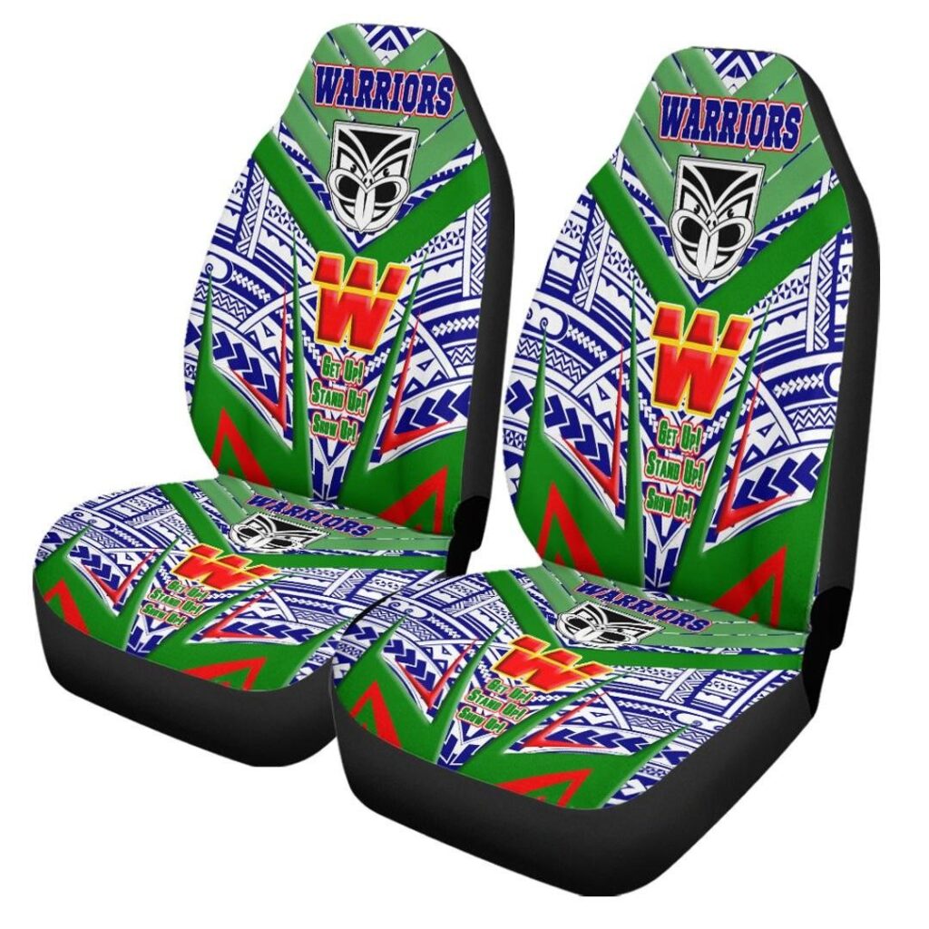 National Rugby League store - Loyal fans of New Zealand Warriors's Set 2 Car Seat Cover:vintage National Rugby League suit,uniform,apparel,shirts,merch,hoodie,jackets,shorts,sweatshirt,outfits,clothes