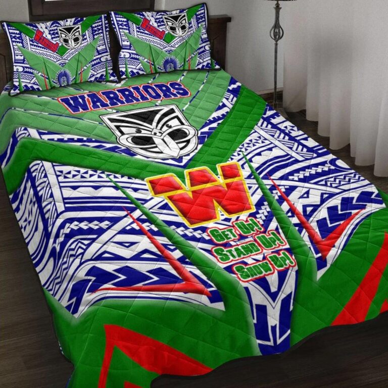 National Rugby League store - Loyal fans of New Zealand Warriors's Quilt + 1/2 Pillow Cases:vintage National Rugby League suit,uniform,apparel,shirts,merch,hoodie,jackets,shorts,sweatshirt,outfits,clothes