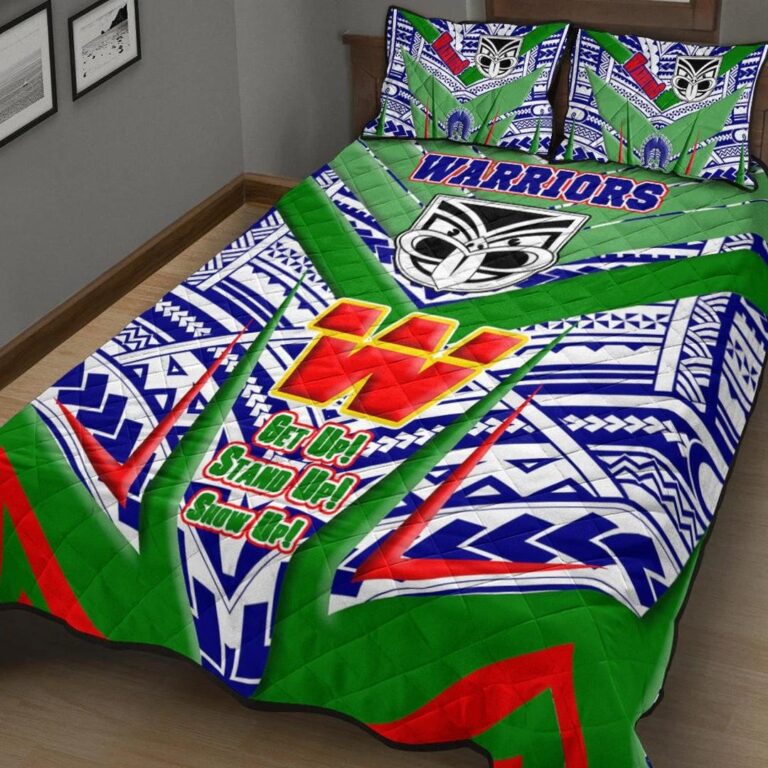 National Rugby League store - Loyal fans of New Zealand Warriors's Quilt + 1/2 Pillow Cases:vintage National Rugby League suit,uniform,apparel,shirts,merch,hoodie,jackets,shorts,sweatshirt,outfits,clothes
