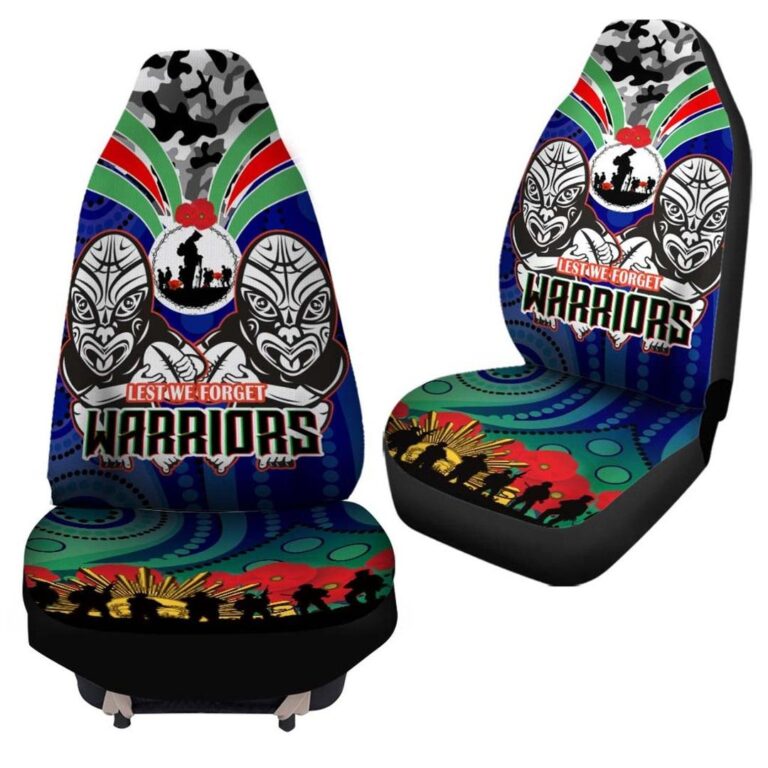 National Rugby League store - Loyal fans of New Zealand Warriors's Set 2 Car Seat Cover:vintage National Rugby League suit,uniform,apparel,shirts,merch,hoodie,jackets,shorts,sweatshirt,outfits,clothes