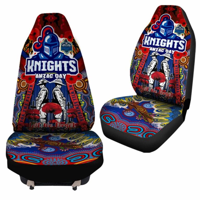 National Rugby League store - Loyal fans of Newcastle Knights's Set 2 Car Seat Cover:vintage National Rugby League suit,uniform,apparel,shirts,merch,hoodie,jackets,shorts,sweatshirt,outfits,clothes
