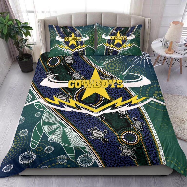 National Rugby League store - Loyal fans of North Queensland Cowboys's Bedding Duvet Cover + 1/2 Pillow Cases:vintage National Rugby League suit,uniform,apparel,shirts,merch,hoodie,jackets,shorts,sweatshirt,outfits,clothes