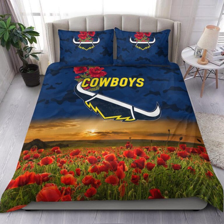 National Rugby League store - Loyal fans of North Queensland Cowboys's Bedding Duvet Cover + 1/2 Pillow Cases:vintage National Rugby League suit,uniform,apparel,shirts,merch,hoodie,jackets,shorts,sweatshirt,outfits,clothes