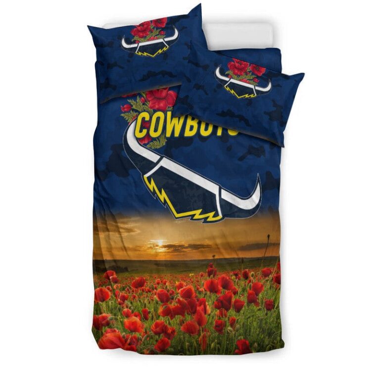 National Rugby League store - Loyal fans of North Queensland Cowboys's Bedding Duvet Cover + 1/2 Pillow Cases:vintage National Rugby League suit,uniform,apparel,shirts,merch,hoodie,jackets,shorts,sweatshirt,outfits,clothes