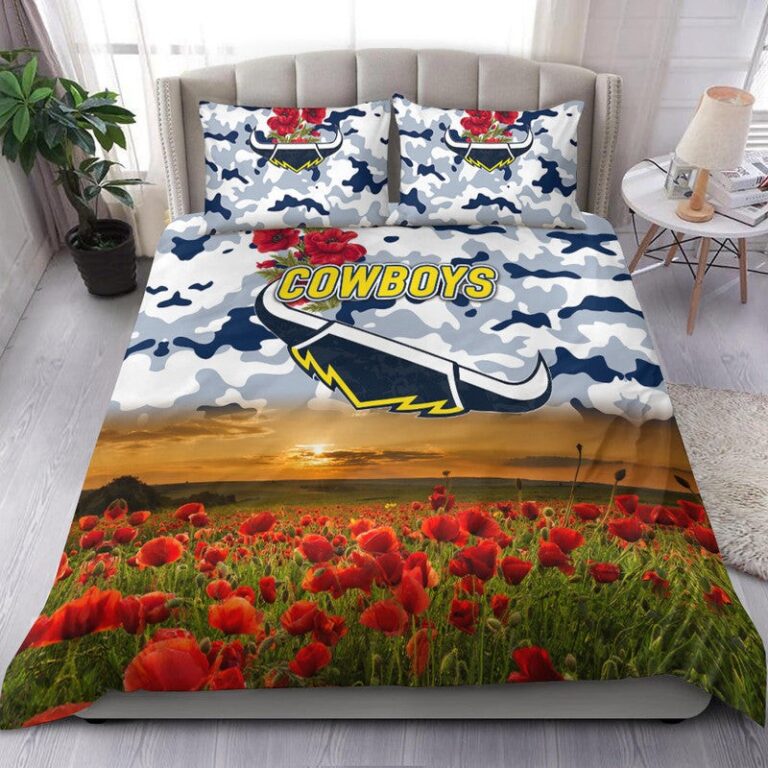 National Rugby League store - Loyal fans of North Queensland Cowboys's Bedding Duvet Cover + 1/2 Pillow Cases:vintage National Rugby League suit,uniform,apparel,shirts,merch,hoodie,jackets,shorts,sweatshirt,outfits,clothes