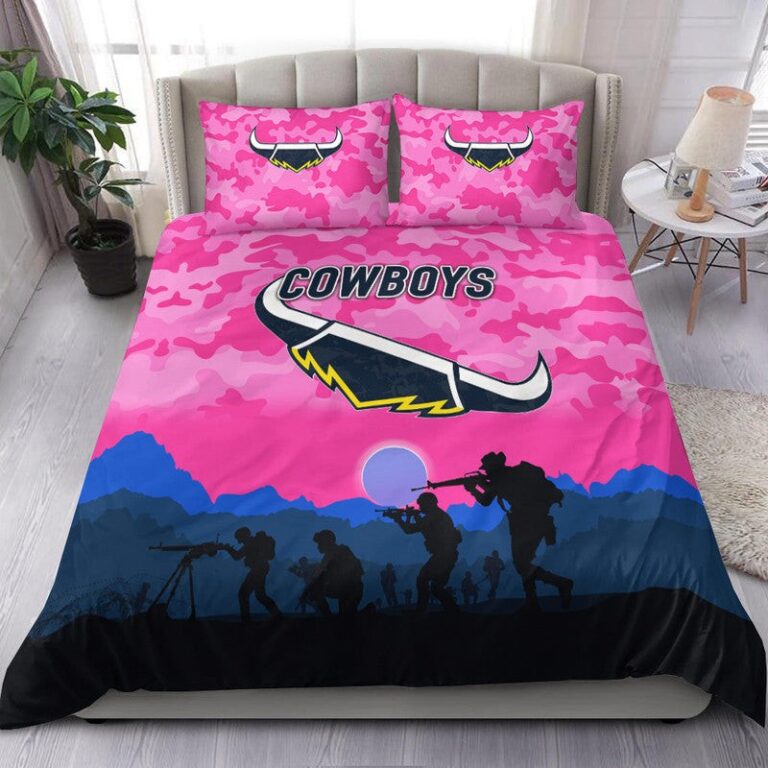 National Rugby League store - Loyal fans of North Queensland Cowboys's Bedding Duvet Cover + 1/2 Pillow Cases:vintage National Rugby League suit,uniform,apparel,shirts,merch,hoodie,jackets,shorts,sweatshirt,outfits,clothes